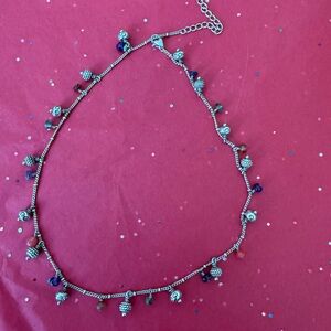 Brighton Silver Beaded Charm Necklace